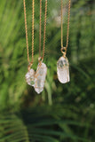 Clear Quartz Crystal Necklace