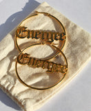 Custom Name Hoops